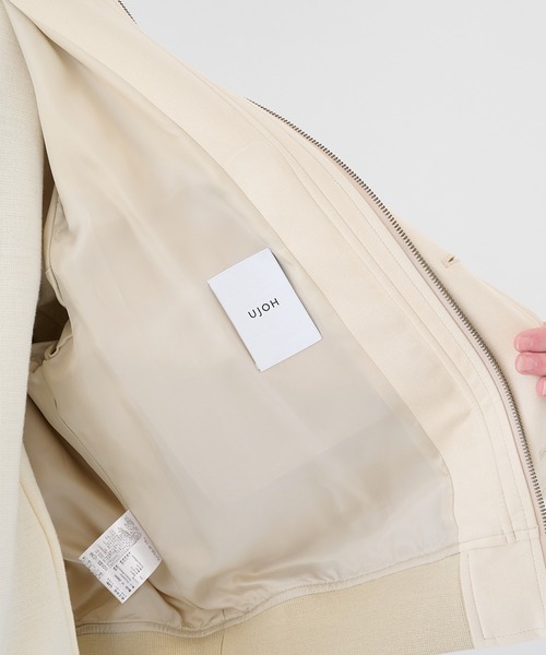 UJOH(ウジョー)の「【UJOH HOMME】別注 4 Pockets Zip-up Rib Blouson(ブルゾン・メンズ・ブラック/ブラウン/アイボリー・4/5)」の20枚目の写真