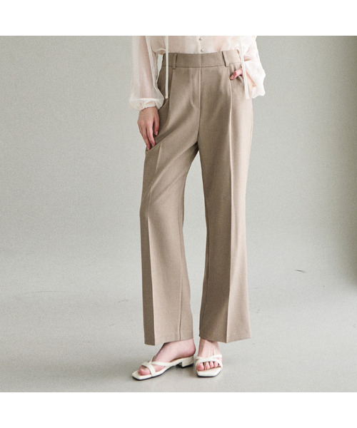 BLANCU（ブランユー）の「エリートフィットハイウエストパンツ（スラックス・レディース・ブラック/ベージュ・FREE/LARGE）」の2枚目の写真
