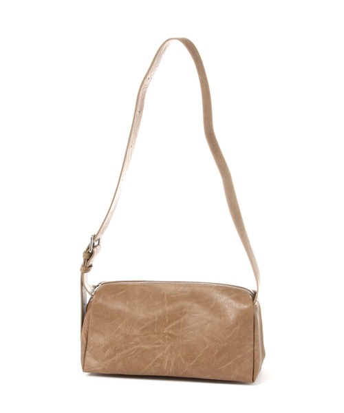 LAKOLE（ラコレ）の「フェイクレザースクエアショルダーバッグ / 633373（ショルダーバッグ・レディース・ライトブラウン/オフホワイト/ブラック・FREE）」の5枚目の写真