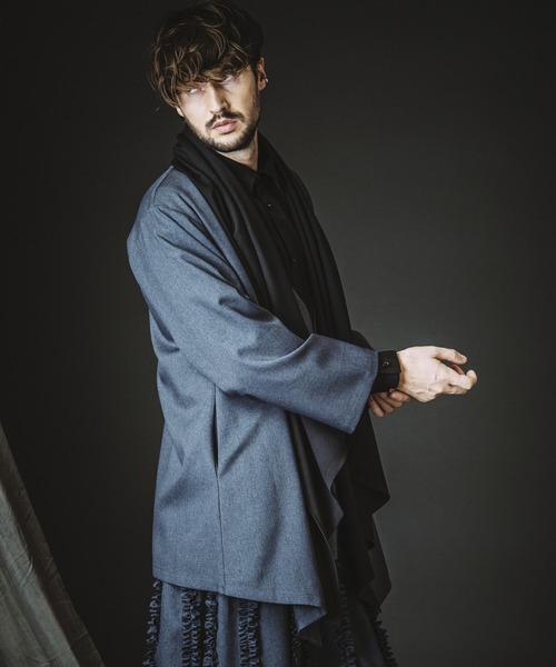NO ID.(ノーアイディ)の「【NO ID.】Flexible Layered Gown / フレキシブル レイヤード ガウン(カーディガン/ボレロ・メンズ・ブラック/その他22/グレー・ONE SIZE)」の13枚目の写真