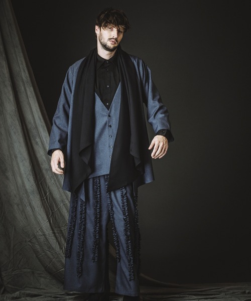 NO ID.(ノーアイディ)の「【NO ID.】Flexible Layered Gown / フレキシブル レイヤード ガウン(カーディガン/ボレロ・メンズ・ブラック/その他22/グレー・ONE SIZE)」の14枚目の写真