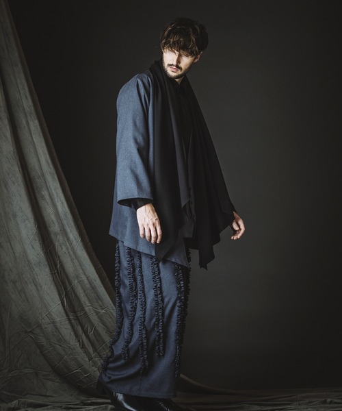 NO ID.(ノーアイディ)の「【NO ID.】Flexible Layered Gown / フレキシブル レイヤード ガウン(カーディガン/ボレロ・メンズ・ブラック/その他22/グレー・ONE SIZE)」の15枚目の写真