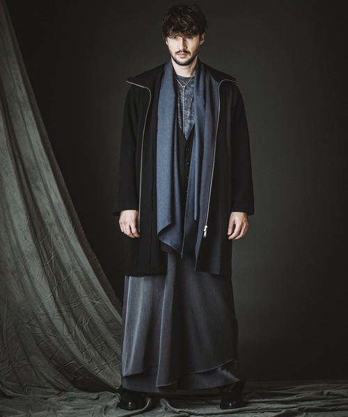 NO ID.(ノーアイディ)の「【NO ID.】Flexible Layered Gown / フレキシブル レイヤード ガウン(カーディガン/ボレロ・メンズ・ブラック/その他22/グレー・ONE SIZE)」の19枚目の写真