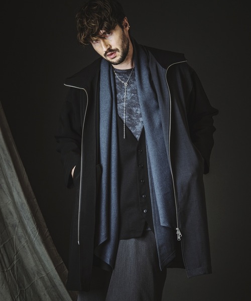 NO ID.(ノーアイディ)の「【NO ID.】Flexible Layered Gown / フレキシブル レイヤード ガウン(カーディガン/ボレロ・メンズ・ブラック/その他22/グレー・ONE SIZE)」の21枚目の写真