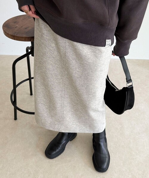 セール】ソフトニットメルトンスカート（スカート）｜fredy emue