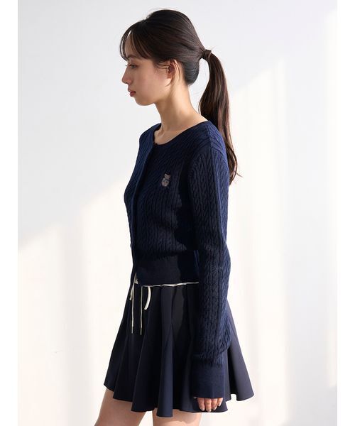 SNIDEL(スナイデル)の「リボンベアニットカーディガン(カーディガン/ボレロ・レディース・アイボリー/ネイビー/レッド・F)」の13枚目の写真