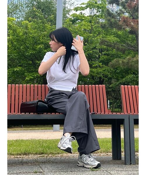 MCLANEE(マックラニー)の「チェリーショルダーバッグ(ショルダーバッグ・レディース・ベージュ/ラベンダー/アイボリー/ブラック・ONE SIZE)」の12枚目の写真