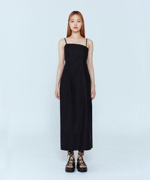 LEEJEE（リジ）の「ベーシックフロントアシンメトリーワンピースブラック（ワンピース）」