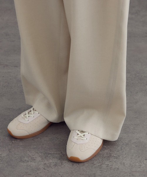 SALON adam et rope'(サロン アダム エ ロペ)の「トレビラツイルカービーパンツ(その他パンツ・レディース・ベージュ/ブラック・M/S)」の14枚目の写真