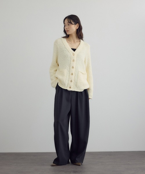 SALON adam et rope'(サロン アダム エ ロペ)の「トレビラツイルカービーパンツ(その他パンツ・レディース・ベージュ/ブラック・M/S)」の18枚目の写真