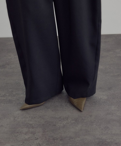 SALON adam et rope'(サロン アダム エ ロペ)の「トレビラツイルカービーパンツ(その他パンツ・レディース・ベージュ/ブラック・M/S)」の20枚目の写真