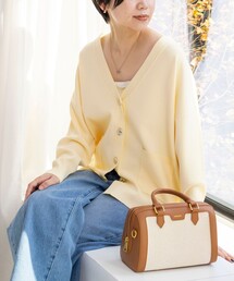 NOLLEY’S Sophi | 【一部WEB限定カラー】《手洗い可能》スムース編みVネックカーディガン(カーディガン/ボレロ)