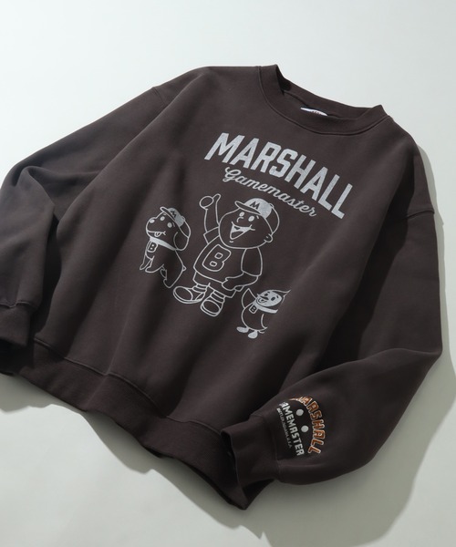 MARSHALL GAMEMASTER(マーシャルゲームマスター)の「【MARSHALL GAMEMASTER/マーシャル ゲームマスター】Vintage Mascot Crewneck Sweat/ヴィンテージ マスコット クルーネック スウェット(スウェット・メンズ・アッシュグレー/ブラック/チャコールグレー・XL/L/M)」の12枚目の写真
