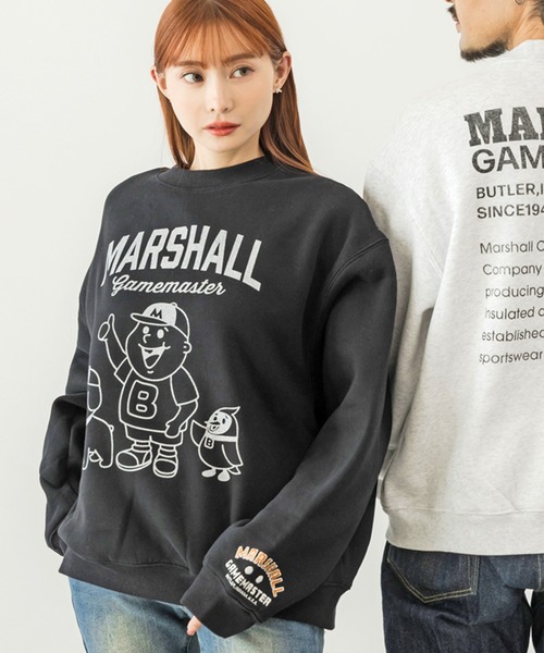 MARSHALL GAMEMASTER(マーシャルゲームマスター)の「【MARSHALL GAMEMASTER/マーシャル ゲームマスター】Vintage Mascot Crewneck Sweat/ヴィンテージ マスコット クルーネック スウェット(スウェット・メンズ・アッシュグレー/ブラック/チャコールグレー・XL/L/M)」の20枚目の写真