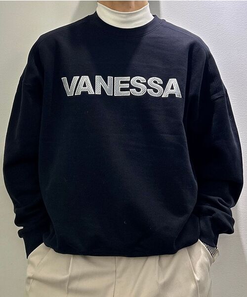 VANESSA(バネッサ)の「820g VANESSA ロゴ刺繍 スウェットシャツ_ネイビー(スウェット・メンズ・ネイビー・FREE)」の9枚目の写真
