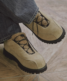 ROMANTIC MOVE（ロマンティックムーブ）の「キャンプウィンタースニーカー R25U500 (SUアイボリー)（ブーツ）」