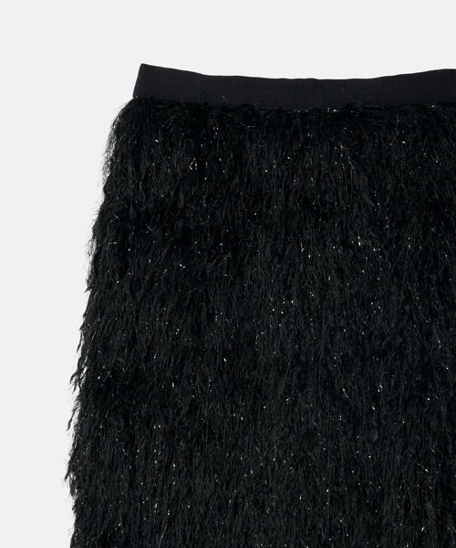 LE CIEL BLEU(ルシェルブルー)の「グリッターフリンジスカート / Glitter Fringe Skirt(スカート・レディース・ブラック・38/36/34)」の5枚目の写真