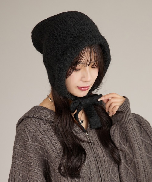 apresjour mignon×ARIAZ】バブーシュカニット帽（ニットキャップ
