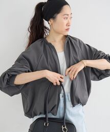 《WEB限定アイテム》バルーンデザインノーカラーブルゾン