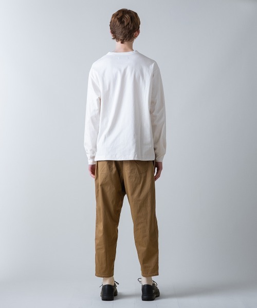 rehacer(レアセル)の「rehacer : Aged Cotton Flower Hem L/S CS / エイジド コットン フラワーヘム ロングスリーブカットソー(Tシャツ/カットソー・メンズ・ブルー/ベージュ/ブラック/ホワイト・LARGE/MEDIUM/SMALL/X-LARGE)」の9枚目の写真