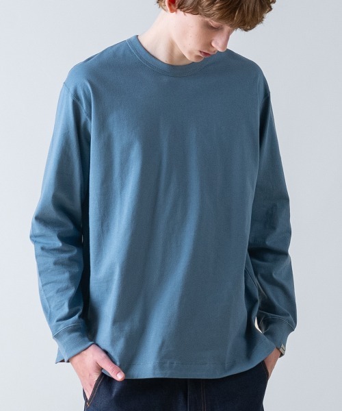 rehacer(レアセル)の「rehacer : Aged Cotton Flower Hem L/S CS / エイジド コットン フラワーヘム ロングスリーブカットソー(Tシャツ/カットソー・メンズ・ブルー/ベージュ/ブラック/ホワイト・LARGE/MEDIUM/SMALL/X-LARGE)」の8枚目の写真