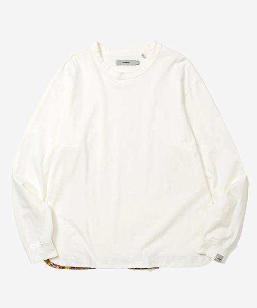 rehacer(レアセル)の「rehacer : Aged Cotton Flower Hem L/S CS / エイジド コットン フラワーヘム ロングスリーブカットソー(Tシャツ/カットソー・メンズ・ブルー/ベージュ/ブラック/ホワイト・LARGE/MEDIUM/SMALL/X-LARGE)」の22枚目の写真