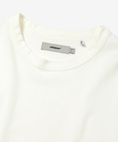 rehacer(レアセル)の「rehacer : Aged Cotton Flower Hem L/S CS / エイジド コットン フラワーヘム ロングスリーブカットソー(Tシャツ/カットソー・メンズ・ブルー/ベージュ/ブラック/ホワイト・LARGE/MEDIUM/SMALL/X-LARGE)」の16枚目の写真