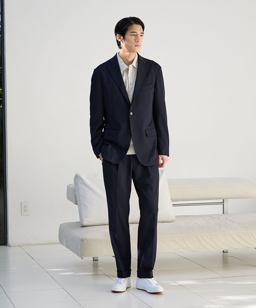 GLOBAL WORK(グローバルワーク)の「ストレッチハニカムジャケット/Salon de GW/600871(テーラードジャケット・メンズ・ブラック/ネイビー・LARGE/MEDIUM/SMALL/X-LARGE)」の13枚目の写真