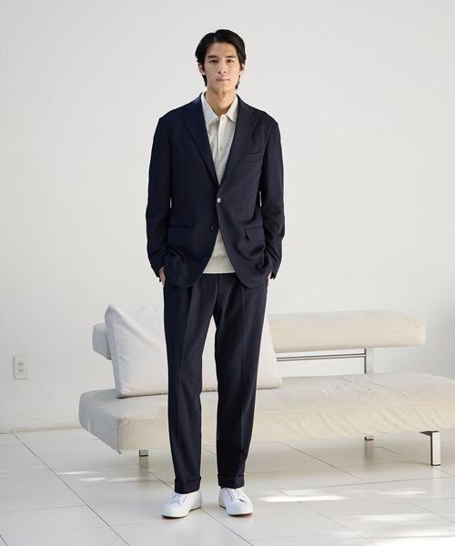 GLOBAL WORK(グローバルワーク)の「ストレッチハニカムジャケット/Salon de GW/600871(テーラードジャケット・メンズ・ブラック/ネイビー・LARGE/MEDIUM/SMALL/X-LARGE)」の14枚目の写真