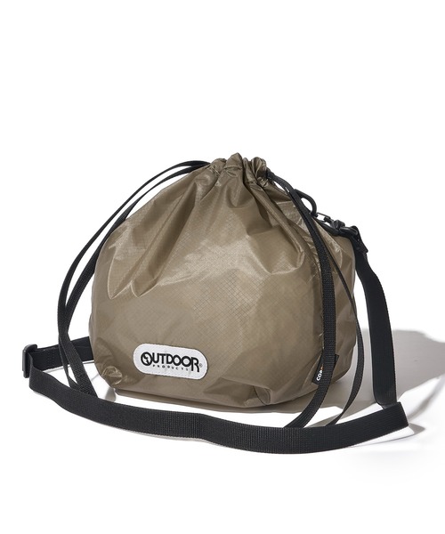 OUTDOOR PRODUCTS(アウトドアプロダクツ)の「【OUTDOOR PRODUCTS / アウトドアプロダクツ】DRAWSTORING BAG ショルダーバッグ(ショルダーバッグ・レディース・ベージュ/ブラック・FREE)」の2枚目の写真