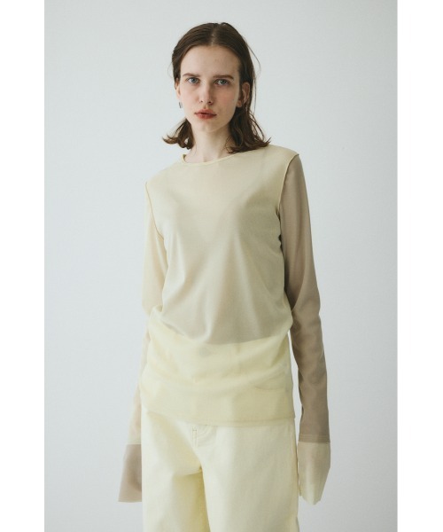 Bi color mesh inner tops バイカラーメッシュインナートップス