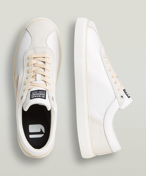 G-STAR(ジースター)の「Dash Sneakers/クラシックデザインレザースニーカー(スニーカー・メンズ・グレー/ホワイト・43/42/41/40)」の1枚目の写真
