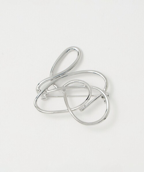 green label relaxing(グリーンレーベルリラクシング)の「ニュアンスライン ブローチ(ブローチ/コサージュ・レディース・ゴールド/シルバー・FREE)」の10枚目の写真