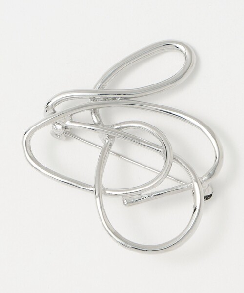 green label relaxing(グリーンレーベルリラクシング)の「ニュアンスライン ブローチ(ブローチ/コサージュ・レディース・ゴールド/シルバー・FREE)」の11枚目の写真