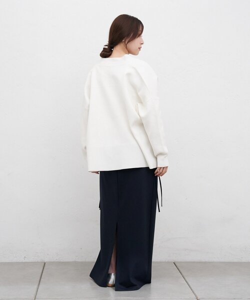 SHENERY（シーナリー）の「コットンスムースカーディガン（カーディガン/ボレロ・レディース・ライトベージュ/オフホワイト/ブルー・FREE）」の11枚目の写真