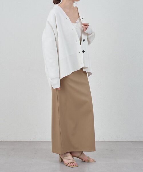 SHENERY（シーナリー）の「コットンスムースカーディガン（カーディガン/ボレロ・レディース・ライトベージュ/オフホワイト/ブルー・FREE）」の14枚目の写真