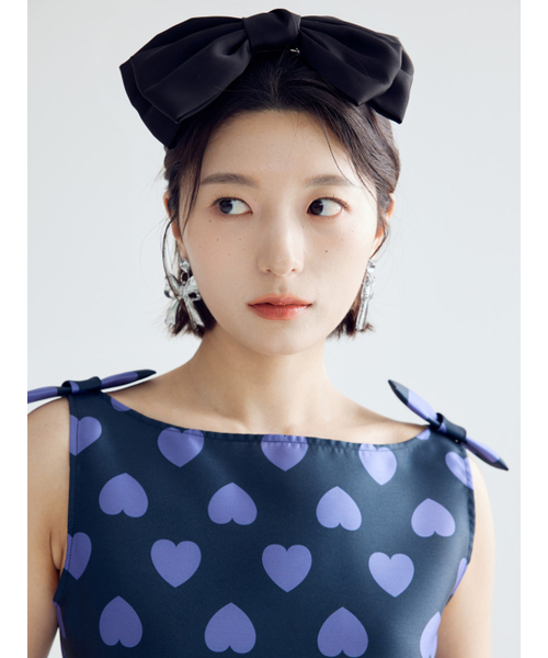 BOMNAL BOUTIQUE(ボムナルブティック)の「リボンミニドレス _ ネイビー(ワンピース・レディース・その他・SMALL/MEDIUM)」の4枚目の写真