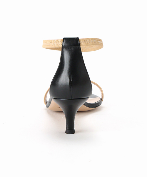 VERMEIL par iena(ヴェルメイユパーイエナ)の「NEBULONI.E ネブローニ 別注アンクルストラップサンダル Combi 6408(サンダル・レディース・ブラック系その他・39/38/37/36)」の4枚目の写真