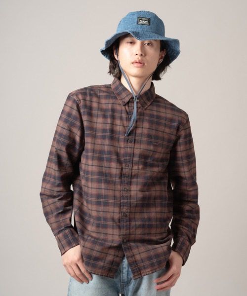 Levi's（リーバイス）の「Levi's/リーバイス ドローストリング バケットハット（ハット・メンズ・インディゴブルー・M）」の4枚目の写真