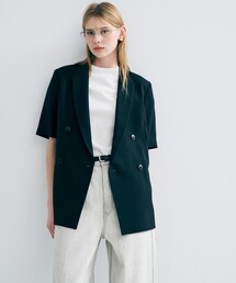 uncrave（アンクレイヴ）の「ウォッシャブルドライサップ ハーフスリーブジャケット（テーラードジャケット）」