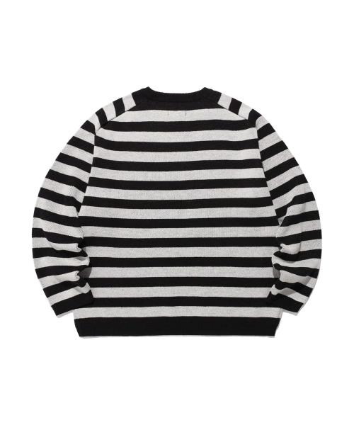 NICE GHOST CLUB(ナイスゴーストクラブ)の「SKULL RABBIT STRIPE KNIT_BLACK(NG2FSUK600A)(ニット/セーター・レディース・ブラック・S/M/L)」の2枚目の写真