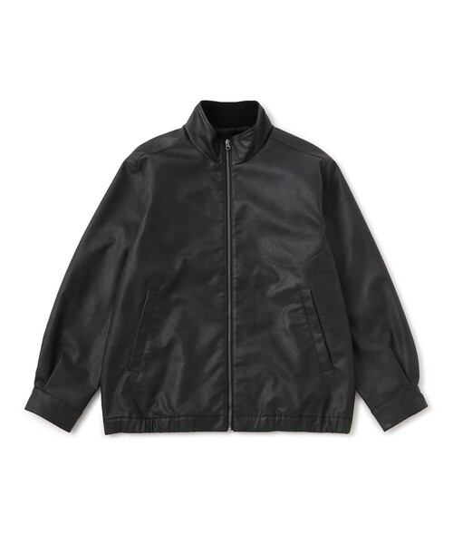 le cercle ADAM ET ROPE'（ルセルクルアダムエロペ）の「レザーライクブルゾン（ブルゾン・メンズ・ダークブラウン/ブラック・L/M/LL）」の11枚目の写真