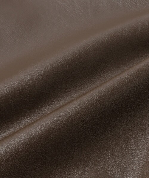 le cercle ADAM ET ROPE'（ルセルクルアダムエロペ）の「レザーライクブルゾン（ブルゾン・メンズ・ダークブラウン/ブラック・L/M/LL）」の21枚目の写真