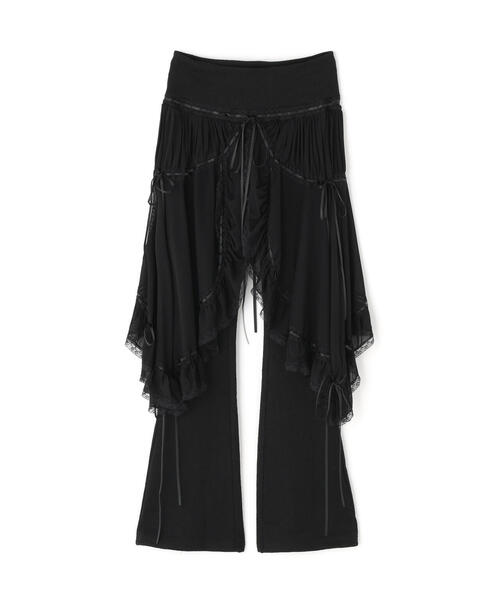 Nodress（ノードレス）の「Nφdress/ノードレス/Flared Hem Knit Slim Pants（その他パンツ・レディース・ブラック・M/S）」の5枚目の写真