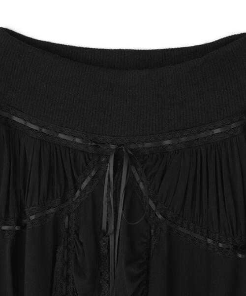 Nodress（ノードレス）の「Nφdress/ノードレス/Flared Hem Knit Slim Pants（その他パンツ・レディース・ブラック・M/S）」の6枚目の写真