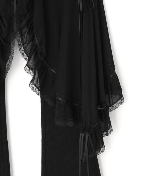 Nodress（ノードレス）の「Nφdress/ノードレス/Flared Hem Knit Slim Pants（その他パンツ・レディース・ブラック・M/S）」の8枚目の写真