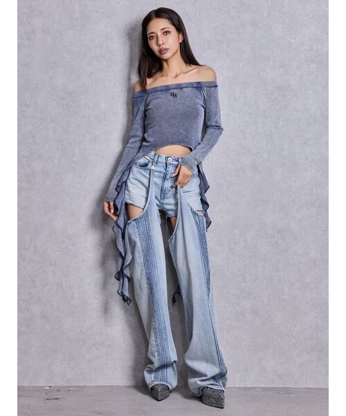 GYDA(ジェイダ)の「GLITTERミュール(パンプス・レディース・グレー/ピンク・LARGE/MEDIUM/SMALL)」の4枚目の写真