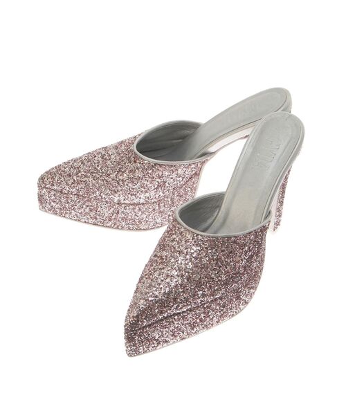GYDA(ジェイダ)の「GLITTERミュール(パンプス・レディース・グレー/ピンク・LARGE/MEDIUM/SMALL)」の13枚目の写真