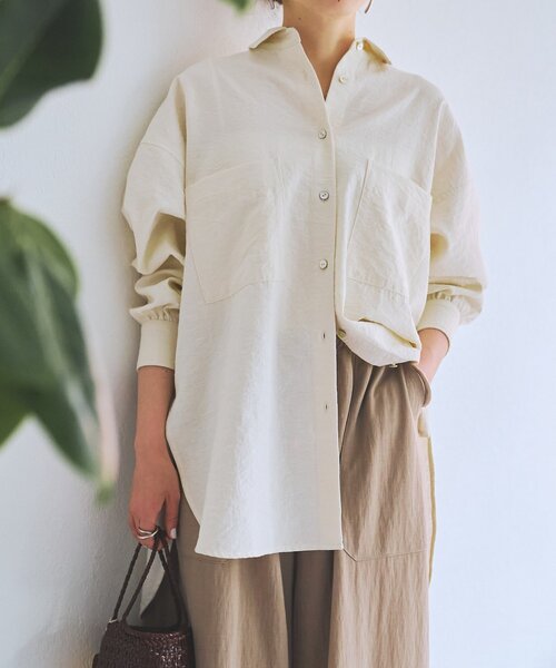 BEARDSLEY(ビアズリー)の「フリンジシャツ(シャツ/ブラウス・レディース・オレンジ/アイボリー・FREE)」の19枚目の写真