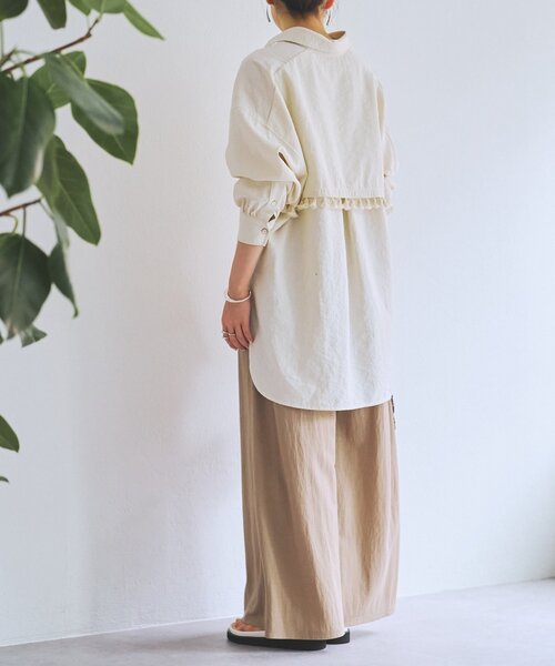 BEARDSLEY(ビアズリー)の「フリンジシャツ(シャツ/ブラウス・レディース・オレンジ/アイボリー・FREE)」の22枚目の写真